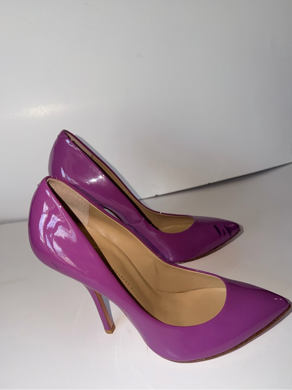 Giuseppe Zanotti Mauve Patent Leather Pumps